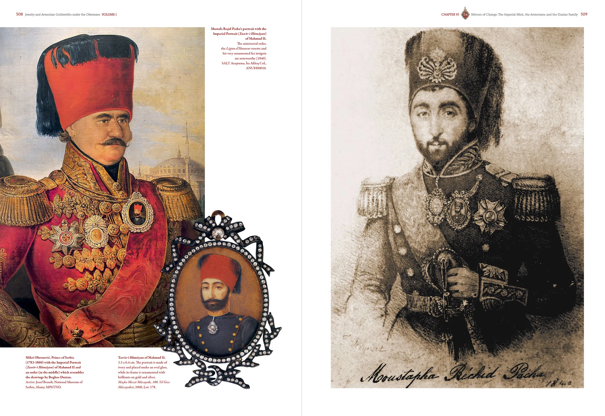 A spread from the encyclopaedic, two-volume Jewelry and Armenian Goldsmiths Under the Ottomans