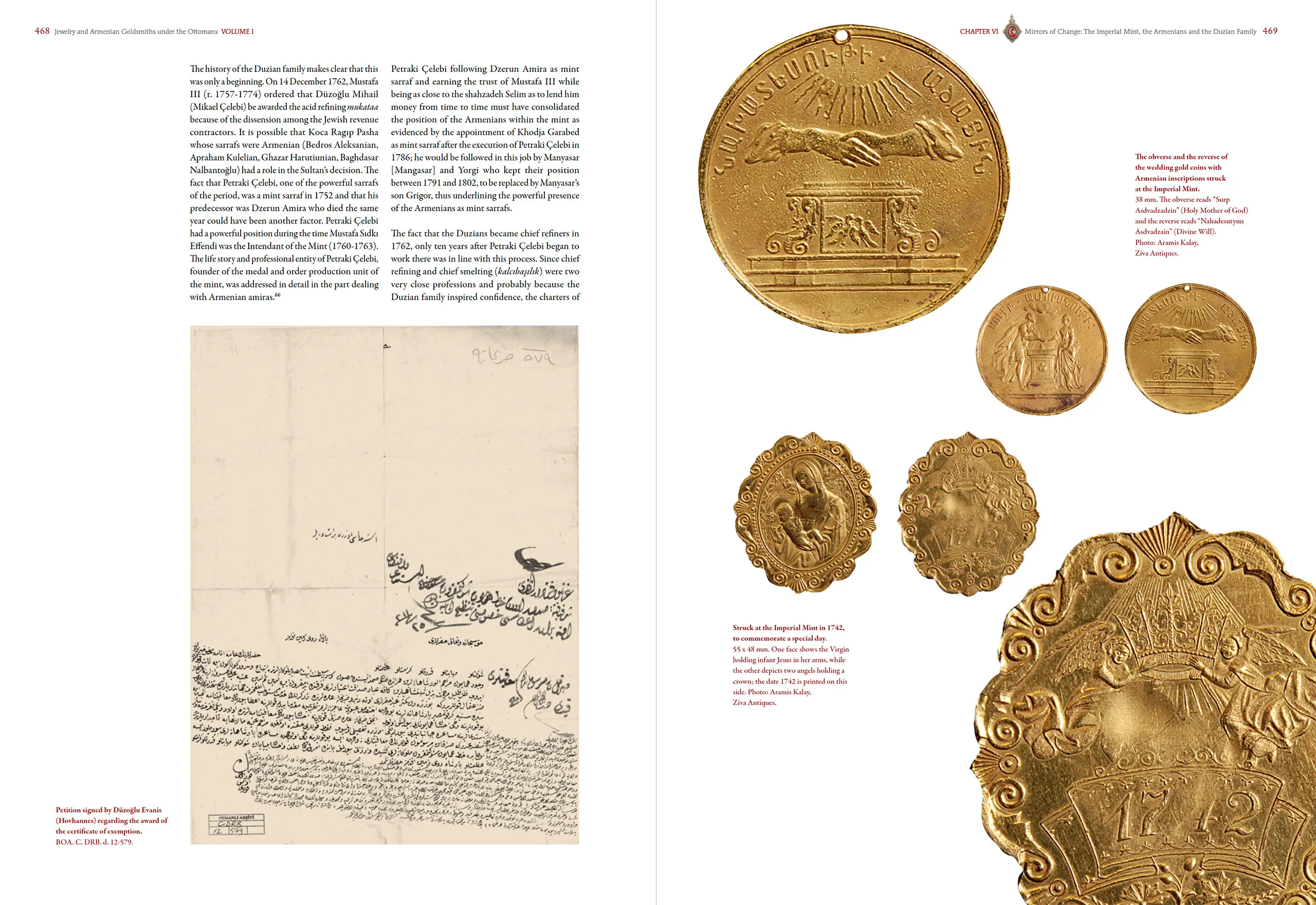 A spread from the encyclopaedic, two-volume Jewelry and Armenian Goldsmiths Under the Ottomans
A spread from the encyclopaedic, two-volume Jewelry and Armenian Goldsmiths Under the Ottomans
A spread from the encyclopaedic, two-volume Jewelry and Armenian Goldsmiths Under the Ottomans