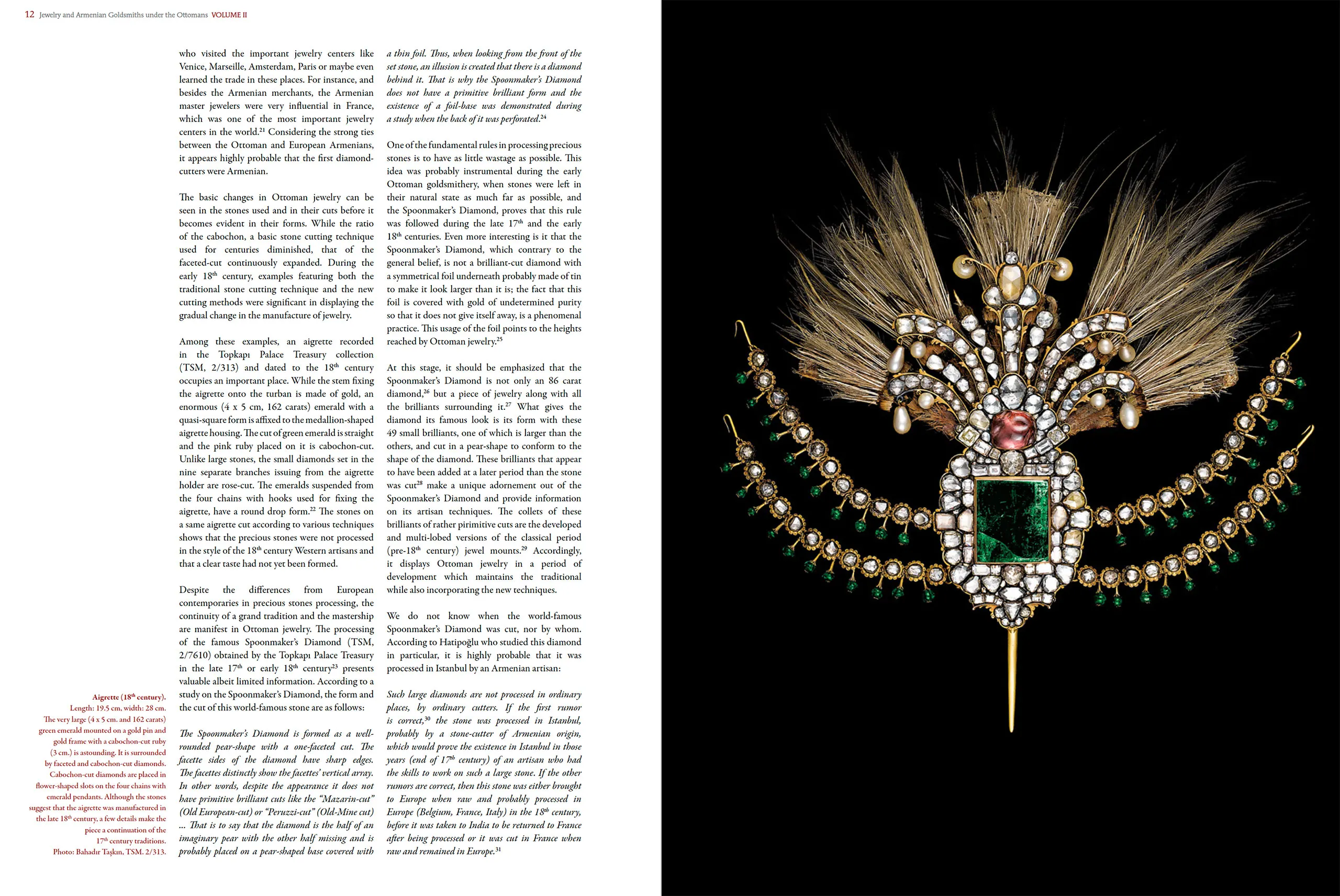 A spread from the encyclopaedic, two-volume Jewelry and Armenian Goldsmiths Under the Ottomans